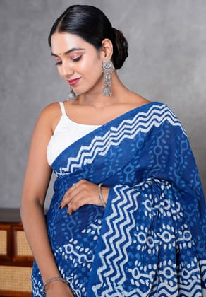 Jaipur Hand Block Print Saree