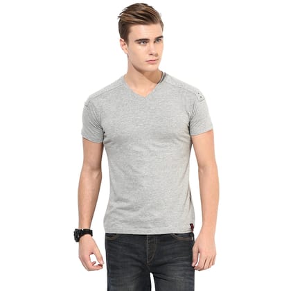 Punk Grey LYCRA-V Tshirt-XS / Grey Melange