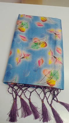 Saft Silk Saree with Digital Print