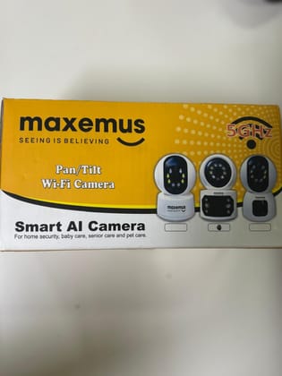 Maxemus MX-OW025G 3MP+3MP Wifi Colour CCTV Camera- White