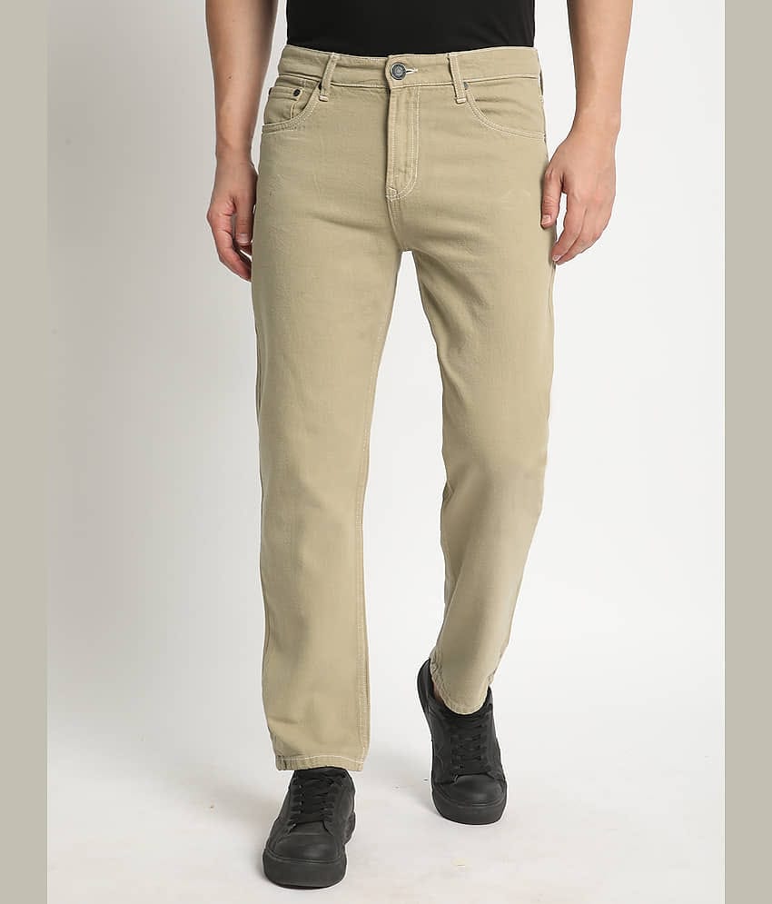 Bene Kleed Regular Fit Solid Men's Jeans - Beige ( Pack of 1 )