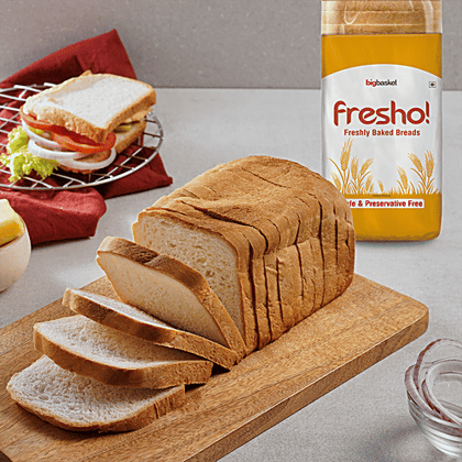 Fresho Sandwich Bread - Safe, Preservative Free, 200 g