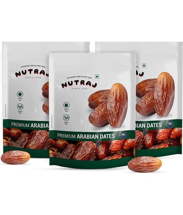 Nutraj Arabain Dates 1.5 Kg (500g X 3), Khajoor 1.5 Kg, Khajur