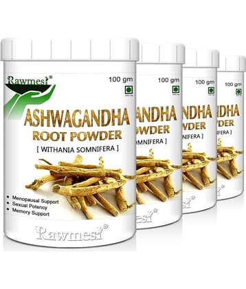 rawmest Organic Ashwagandha Pack of 4 Powder 400 gm