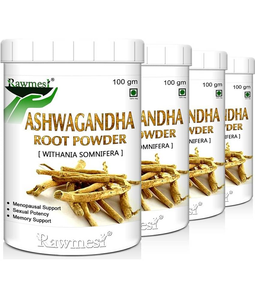 rawmest Organic Ashwagandha Pack of 4 Powder 400 gm