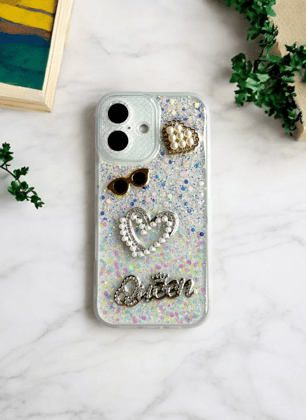 Gold Glitter Queen Case for iPhone 16
