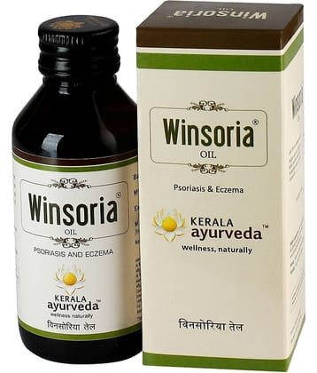 Kerala Ayurveda Winsoria Skin Oil 100ml| Helps In Eczema, Psoriasis Heals Redness, Dry Patches, Plaque, Scales, Flakes of Skin