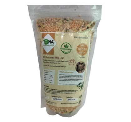 Tona Organic Wholesome Mix (Pancharatna) Dal, 500 gm