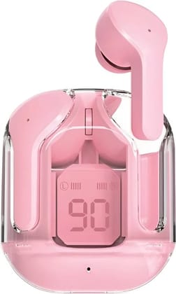 Ultrapods Max,True Wireless Bluetooth 5.3 Headphone,Wireless Buds Bluetooth  (Pink, True Wireless)