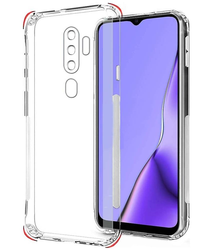 VAKIBO Plain Cases Compatible For Silicon Oppo A5 2020 ( Pack of 1 )