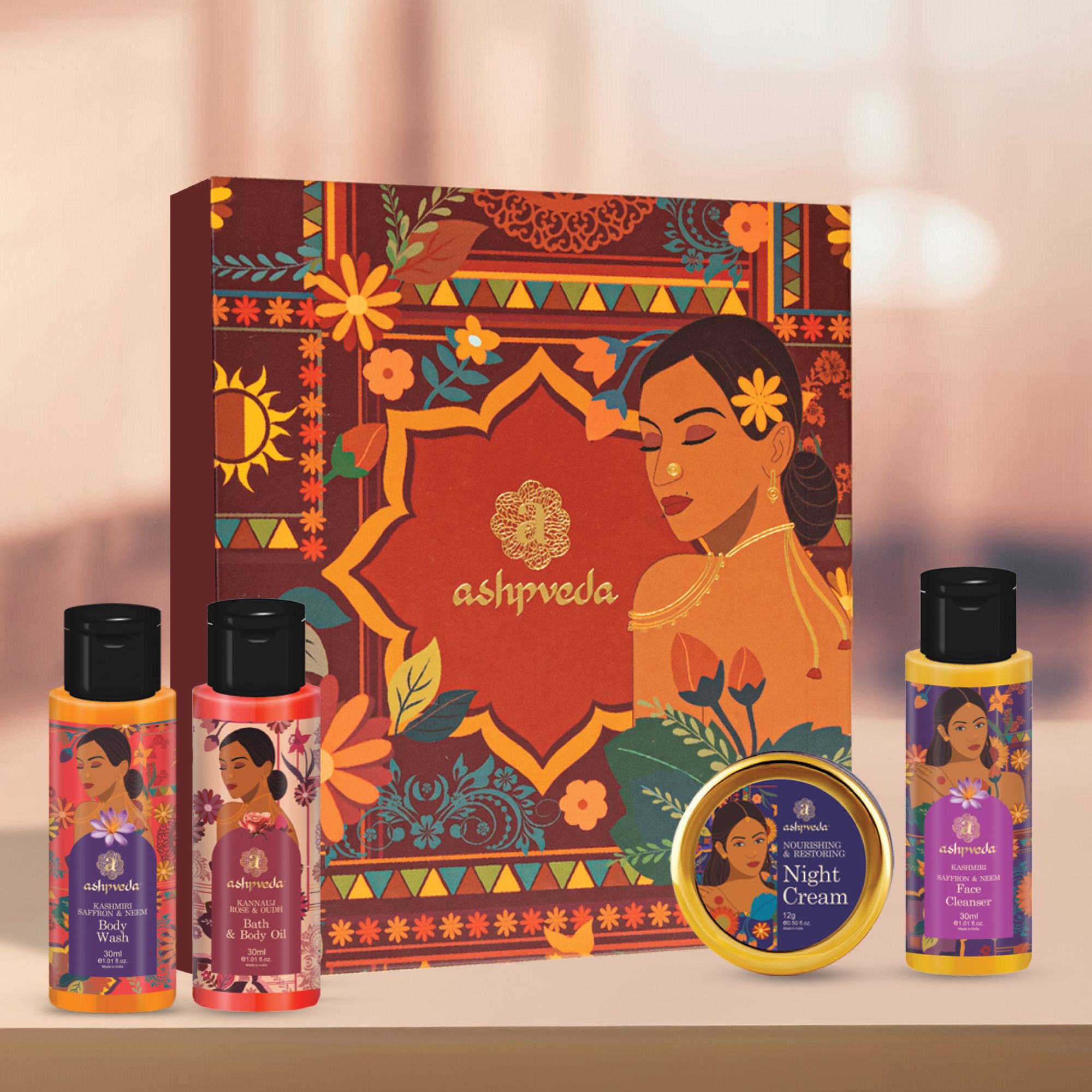 Ashpveda Elegance Skin & Body Care Gift Box Kit