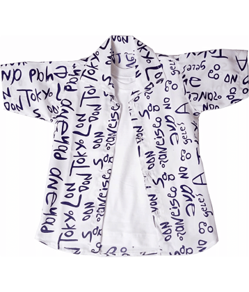 harshvardhanmart.com Pack of 1 Boys Cotton Blend Half Sleeves Shirt ( White )