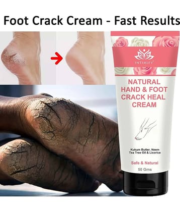 Intimify Foot Crack Cream, Cracked Skin Repair Feet Cream, Foot Cream, Dry & Cracked Feet, 50 Gms