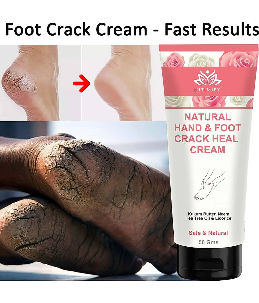 Intimify Foot Crack Cream, Cracked Skin Repair Feet Cream, Foot Cream, Dry & Cracked Feet, 50 Gms