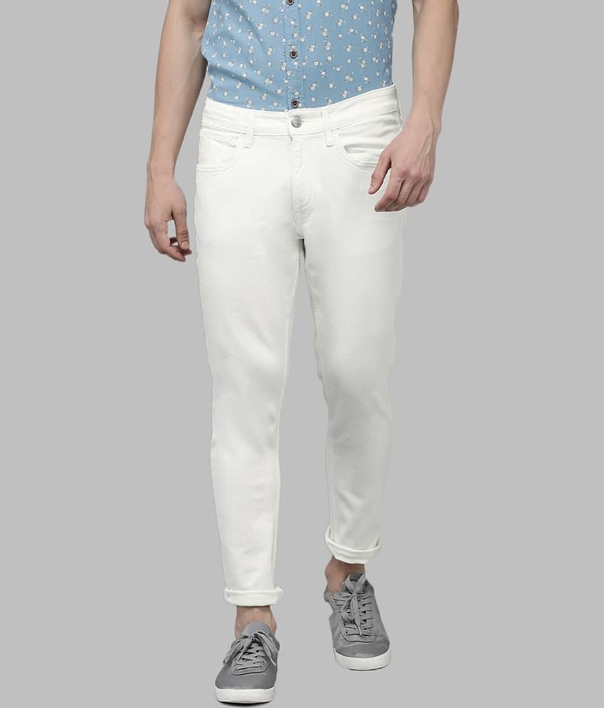 Lawson - White Denim Slim Fit Men's Jeans ( Pack of 1 )