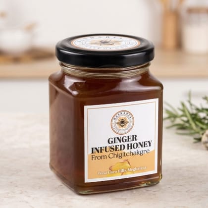 Hashabia Bee Ginger Infused Honey - 200 mL