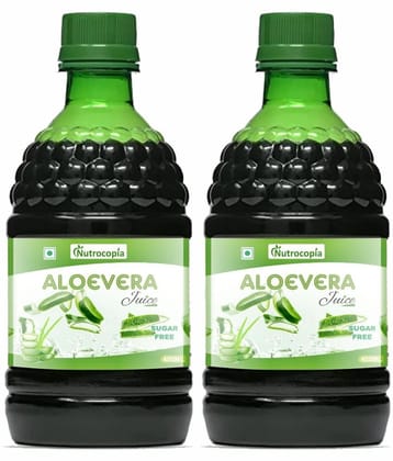 NUTROCOPIA  Aloe Vera Juice  Vegetable Juice 400 ml Pack of 2