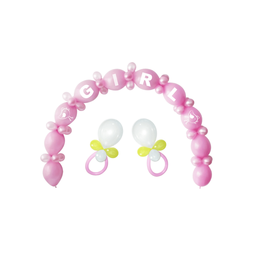 Baby Girl Linking Balloon DIY Kit - 64PC - Party and Festive Needs | Buy online on ZillyBuy