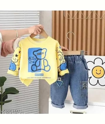 ODIMENT Pack of 1 Girls Cotton Blend T-shirt & Shorts ( Multicolor )