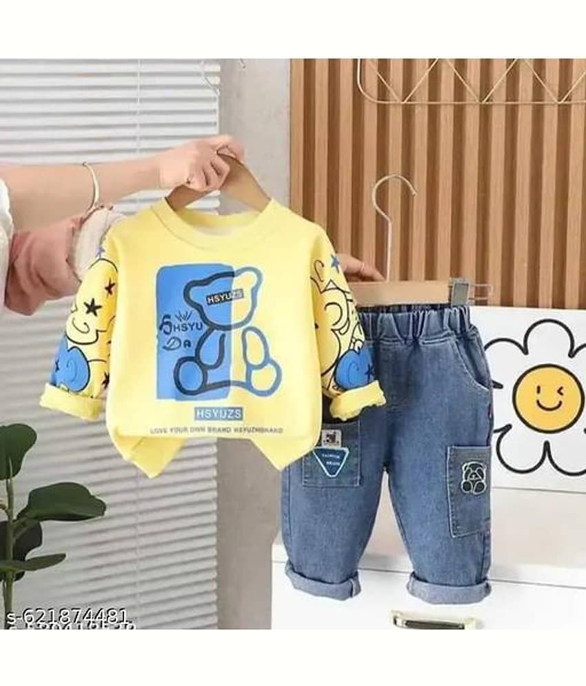 ODIMENT Pack of 1 Girls Cotton Blend T-shirt & Shorts ( Multicolor )