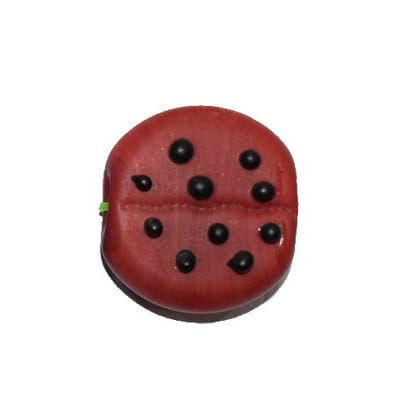 Handmade Fancy Lampwork Glass Beads For Jewelry Making Necklace , Earring and Bracelet (Flat Round) SFL-936-Per Packet 25 Pcs / 22X10 MM