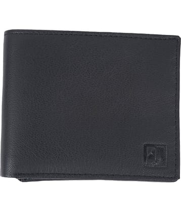 CIMONI Black 100% Leather Men's Two Fold Wallet ( Pack of 1 )