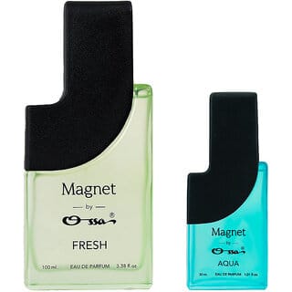 Ossa Magnet Fresh 100ml And Aqua 30ml Unisex EDP Long Lasting Perfume Combo For Men And Women (Pack Of 2)