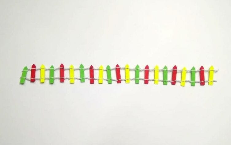 Handmade MDF and Wire Fence for Decoration - 3.0cm*30.0cm