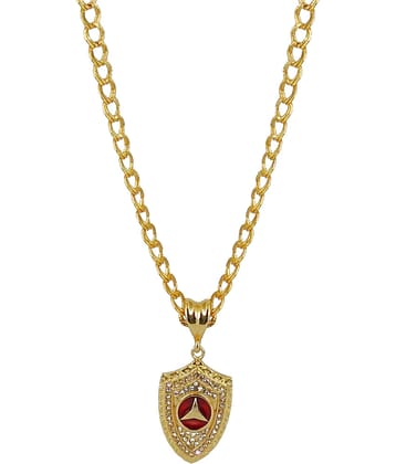 SHANKH-KRIVA - Golden Pendant set ( Pack of 1 )