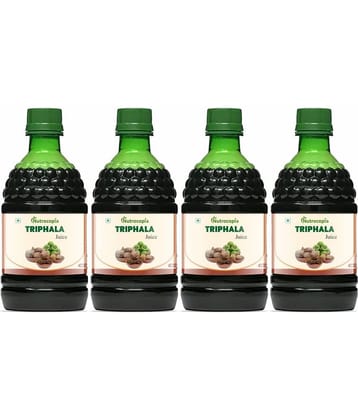 NUTROCOPIA Triphala Juice | 100% Ayurvedic | Relieves Constipation & Improves Digestion | No Added Sugar - 400 ML (Pack of 4)
