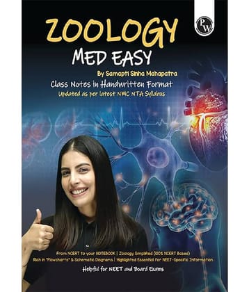 PW Zoology Med Easy For NEET and Board Exams 2024-25 | Flowcharts, Schematic Diagrams Samapti Sinha Mahapatra Handwritten Notes Paperback