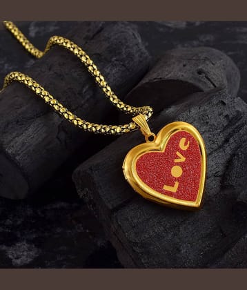 ADMIER Red Pendant set ( Pack of 1 )