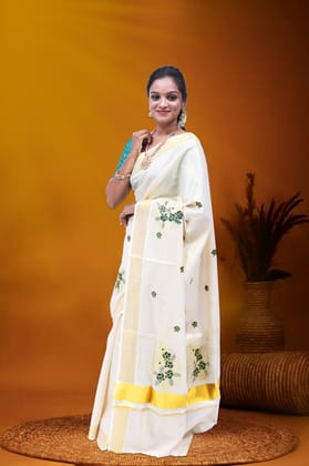 AR-T192 GOLD TISSUE SAREE 6.25 MTR