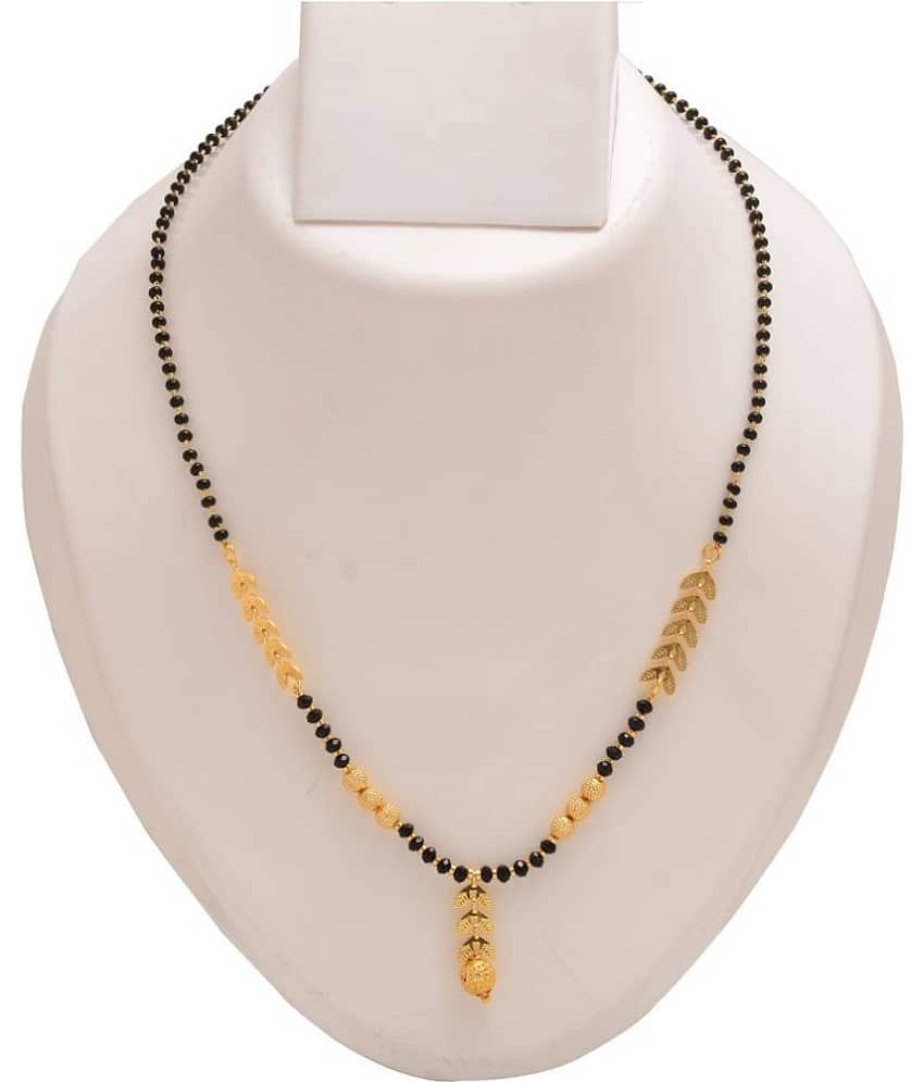 Jewar Mandi Gold Plated Mangalsutra Chain Handmade Jewelry For Women