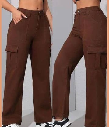 9x denims - Brown Denim Regular Fit Women's Jeans ( Pack of 1 )