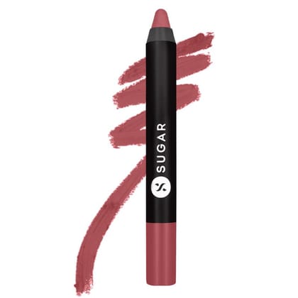 SUGAR Matte As Hell Crayon Lipstick With Free Sharpener - 07 Viola (07 Viola) (2.8g)-07 Viola (07 Viola) / 2.8g