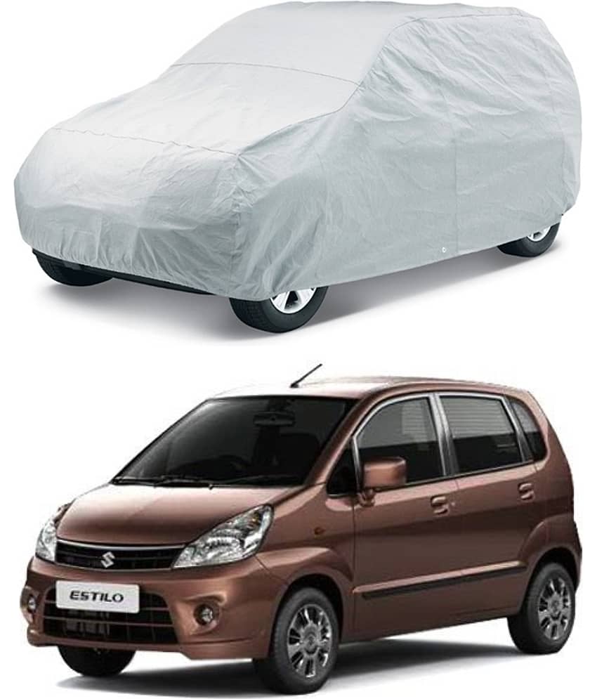 CARNEST Car Body Cover for Maruti Suzuki Zen Estilo (2009-2014) Without Mirror Pocket ( Pack of 1 ) , Silver