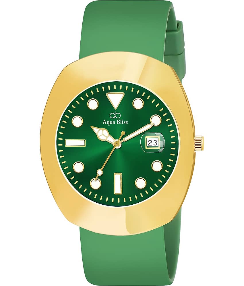 AQUA BLISS - Green Silicon Analog Men's Watch