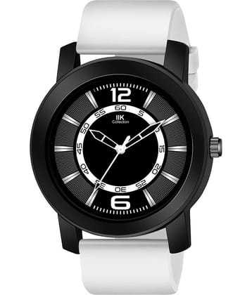 IIK COLLECTION - White Silicon Analog Men's Watch