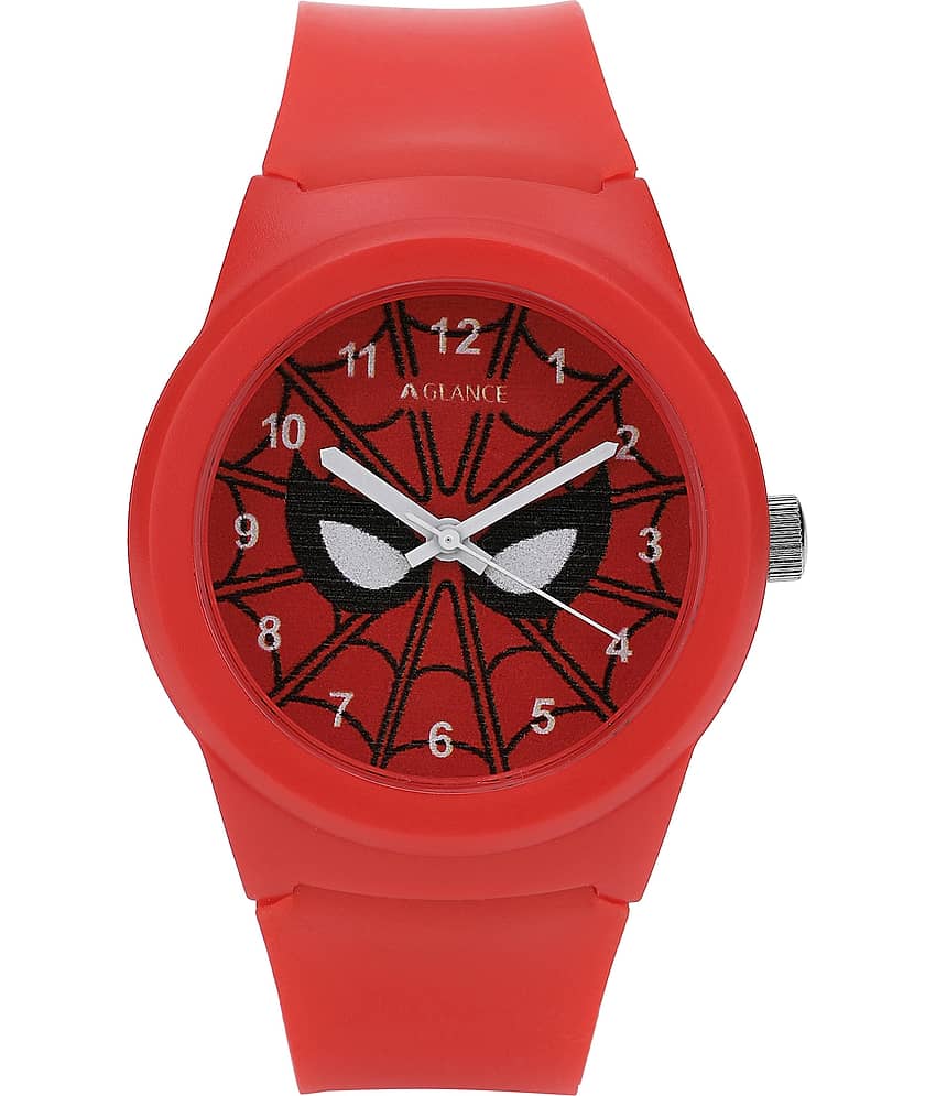 Aglance - Red Silicon Analog Men's Watch