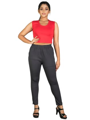 161RVT 4Cats Jumbo Size Trendy Straight Pants - Grey