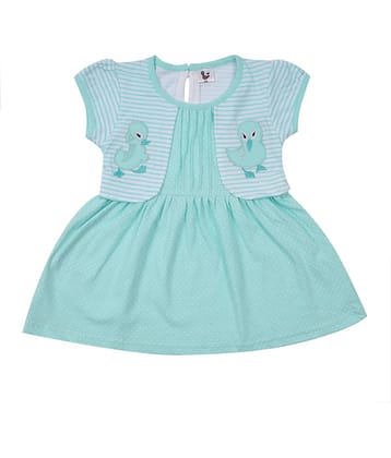 NammaBaby Pack of 1 Baby Girls Cotton Frock ( Green )