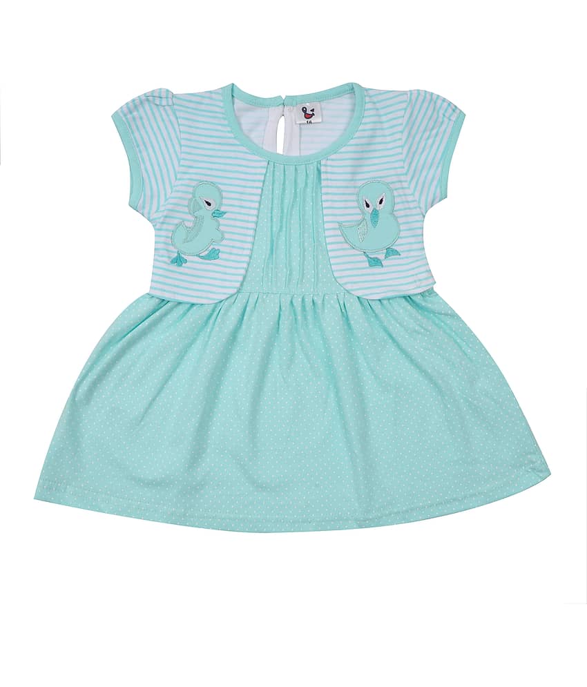 NammaBaby Pack of 1 Baby Girls Cotton Frock ( Green )