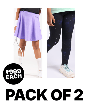 2-Pack Active Dry-Fit Leggings & Power Play Skorts Pack-4-5 Y
