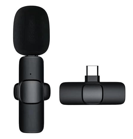 SMARTCAM K8 Wireless Lavalier Microphone Portable Audio Video Recording Mini Microphone for Live Broadcast Gaming Phone Microphone
