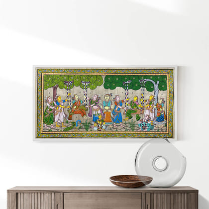 Raja Doli Patta Tussar Painting Raja Doli Patta Tussar Painting