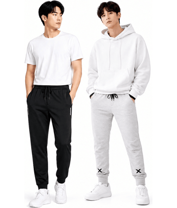 attitude start of fashion Black Lycra Men's Trackpants ( Pack of 2 )