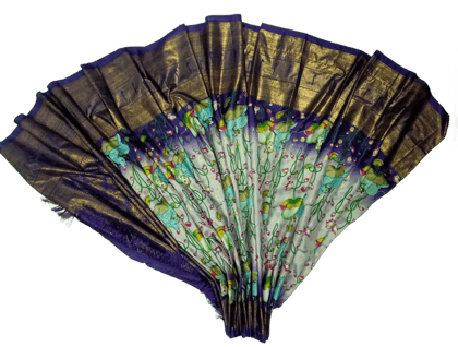 Stunning Digital Printed Pattu Saree A Timeless Masterpiece