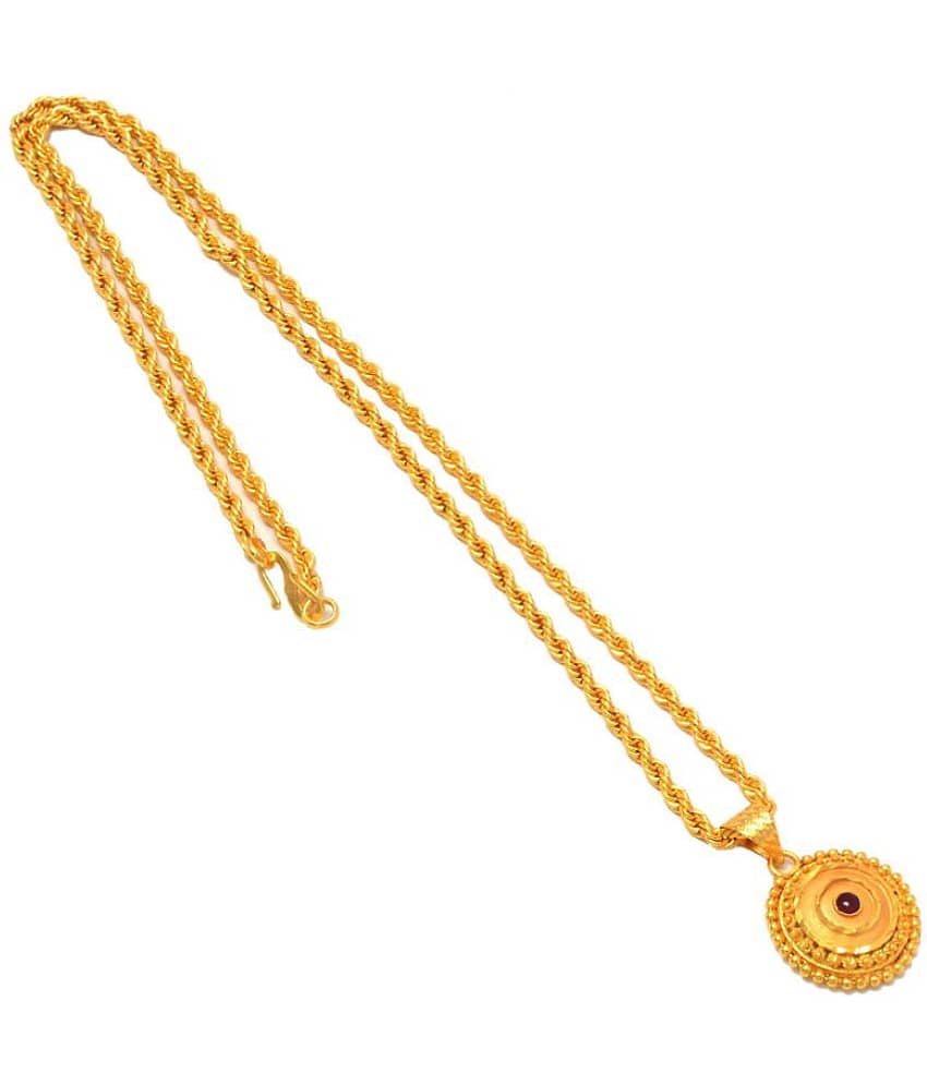 Jewarhaat - Golden Pendant ( Pack of 1 )