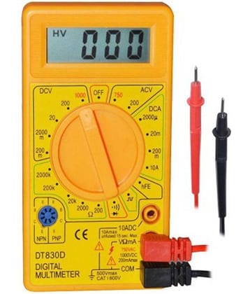 D830D Digital Multimeter LCD AC DC Measuring Voltage Current (not for professional use) Colour may vary